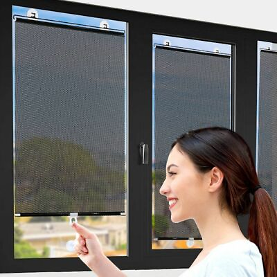 #ad #ad Universal Roller Blinds Suction Cup Sunshade Blackout Curtain Car Bedroom Office $13.32