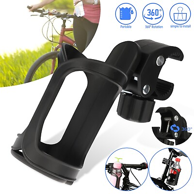 #ad Bicycle Cup Holder Cycling Beverage Water Bottle Cage Mount Drink Bike Handlebar $8.48