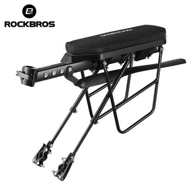 #ad Rockbros Mountain Bike Rear Rack Multi functional Aluminum Alloy Shelf Mudguard $19.96