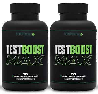 #ad TEST BOOST Max Sculptnation Testosterone Build Muscle Men Fat weight Loss 2 pack $74.99