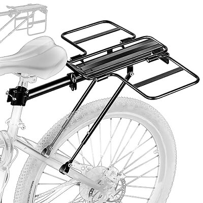 #ad Bike Cargo Rack with Foldable Wide WingsQuick Release Rear Bike RackUnivers... $84.92