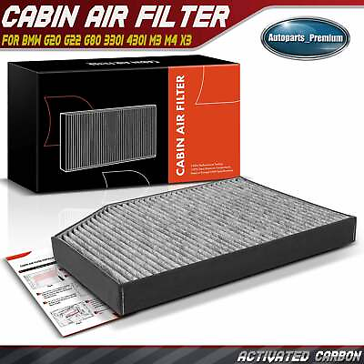 #ad #ad Activated Carbon Cabin Air Filter for BMW G20 G22 F87 G80 330i 430i M3 M4 X3 X4 $13.49