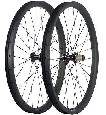 #ad 27.5ER Mountain Bike Wheelset Rim 40mm Width Tubeless MTB Full Carbon Wheelset $425.00