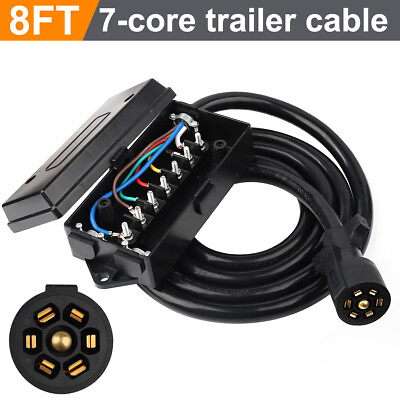 #ad #ad 7 Way Trailer Plug Weatherproof Trailer Wiring Harness 7 Pin Trailer Connector $22.99