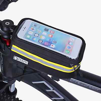 #ad #ad Rainproof Bike Bag Bicycle Front Cell Phone holder with Touchscreen Top Tube $21.10