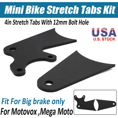 #ad #ad Rear Mini Bike Stretch Tabs Kit For Motovox 4in Mega Moto Fit Big Brake Only $45.99