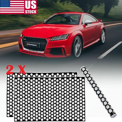 #ad 2Pack Car Rear Tail Light Honeycomb Sticker Universal Taillight Lamp Cover Decal $9.59