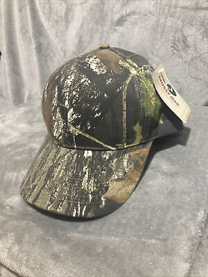 #ad NEW MOSSY OAK CAMOUFLAGE HAT HUNTING BALL CAP ADJUSTABLE SNAPBACK $19.99