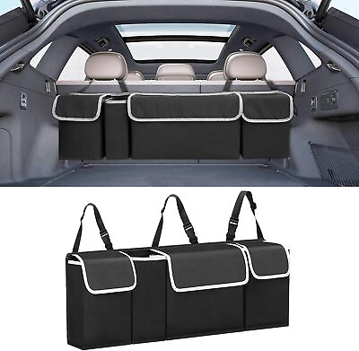 #ad Car Trunk Organizer Oxford Interior Accessories Back Seat 4 Pocket Storage Bag A $13.86