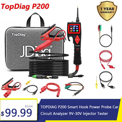 JDiag P200 Smart Hook Power Probe Car Circuit Analyzer 9V 30V Injector Tester US $99.99