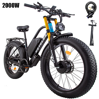 #ad KETELES E Bike 26quot; Fat Tire XF4000 2000W 48V 23Ah Mountain Bicycle for Adults US $1199.99