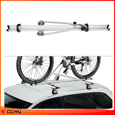 #ad #ad Roof Mounted Bike Bicycle Attachment Rack Upright Lock Carrier Universal For Car $49.38