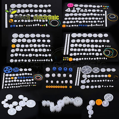 Plastic Gears Pulley Belt Worm DIY Rack Kits Crown Gear 11 34 58 75 kinds A2TM $2.11