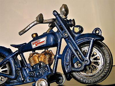 #ad Harley Davidson Tether Motorcycle Midget Race Bike Car 1920s Racer Gold Engine $359.00