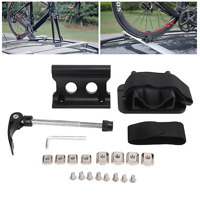 #ad Bike Fork Mount Block Car Roof Bicycle Rack Aluminium Alloy for SUV Conversion $40.04