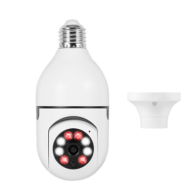 #ad Wireless Security 360° 1080P IP E27 Light Bulb Camera Wi Fi IR Night Smart Home $8.76