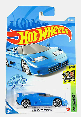 #ad Hot Wheels Blue #x27;94 Bugatti EB110 SS #224 2021 HW Exotics 6 10 Really Cool Car $1.99