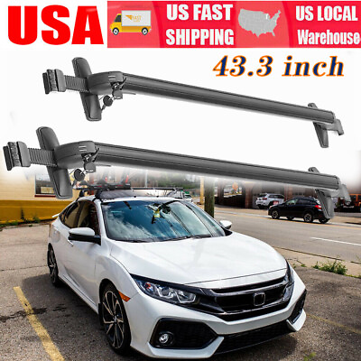 For Honda Civic 2006 2021 2022 43.3quot; Car Top Roof Rack Cross Bar Luggage Carrier $68.99