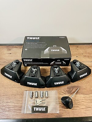 Thule Evo Flush Rail Foot Pack 710601 Free Thule Lock Key Set Extra 69.95$ $212.46