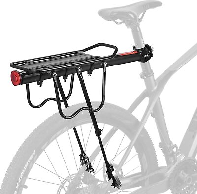 #ad Rear Bike Rack Cargo Rack Alloy Luggage Carrier Bicycle 110 Lbs Capacity Holder $21.59