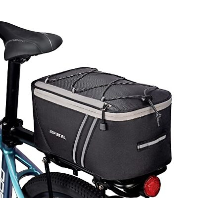 #ad JXFUKAL Rear Bike Rack Bag with Rain Cover With Insulation Inner 9l $36.83