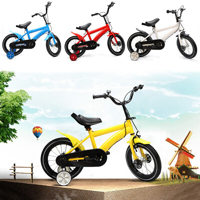 14quot; Kids Bike Boy Girl Safe Bicycle with Training Wheels Children Cycle Gift New $89.00