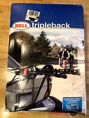 #ad BELL Triple Back Bike Trunk Rack NEW in box. For 3 Bikes. $44.99
