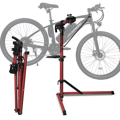 #ad Heavy Duty Electric Bike Repair Stand Max 110 lbs Portable Aluminum Bicycle ... $160.77