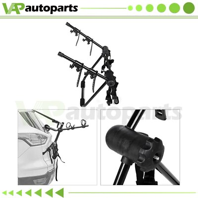 #ad Aluminum black Durable Kit 2 rear Bicycle bike Roof Rack car carrier iron NEW $43.45