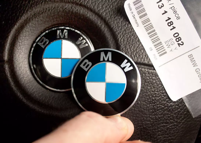 #ad #ad Genuine BMW Steering Wheel Emblem 45mm Badge Logo For 1 3 5 6 7 X5 8 36131181082 $20.55