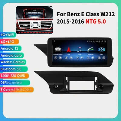 #ad 664GB Apple Carplay Android Auto car Device For Mercedes Benz E Class W212 DSP $289.99