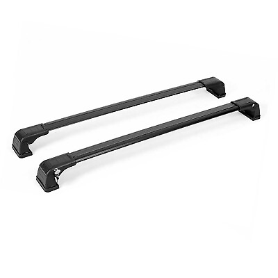 #ad Roof Rack Cross Bars Carrier Aluminium for Kia Soul 2020 2024 Black 2Pcs $119.99