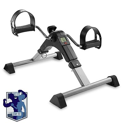 #ad Foldable Under Desk Stationary Exercise Bike Arm Leg Foot Pedal Exerciser $55.85