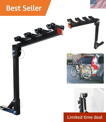 #ad Heavy Duty Hitch Mount 4 Bike Rack for Convenient Bicycle Transportation $99.50