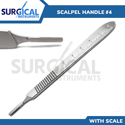 #ad Scalpel BP Handle # 4 With Engraved Scales Surgical Dental Veterinary German Gr $234.99