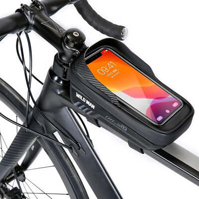 #ad #ad Waterproof TPU Mountain Bike Phone Holder Frame Front Bag Bicycle Mobile Bag US $13.99