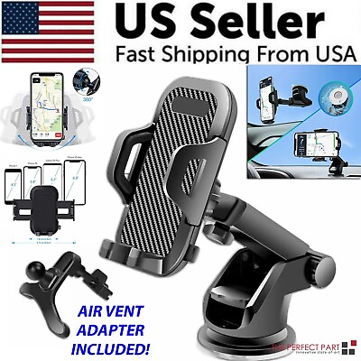 360° Universal Mount Holder Car Stand Windshield For Mobile Cell Phone GPS $8.89