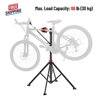 #ad Portable Mountain Bike Repair Stand Bicycle Holds Maintenance Rack w Tool Tray $122.71