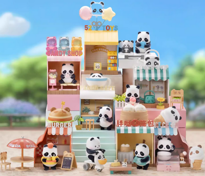 #ad 52TOYS Panda Roll Shopping Street Series Blind Box Confirmed Figure Toys Gifts $15.63