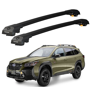 #ad For 2024 Subaru Outback Wilderness Outback Roof Racks Cross Bars Lockable $119.99