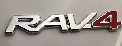 RAV4 TRUNK EMBLEMS BADGE CHROME REAR DECALS LETTERS WORD FIT TOYOTA TAILGATE $15.95