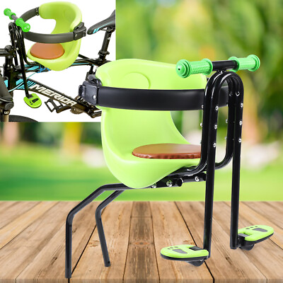 #ad Kids Front Bike Seat Child Bicycle Safety Chair Baby Carrier Saddle amp; Handrail $30.41