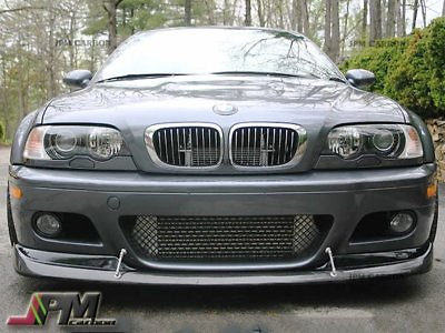 #ad 2001 2006 BMW E46 M3 Only 2Dr A Style Carbon Fiber CF Front Bumper Lip $348.99