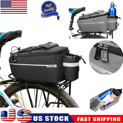 Cycling Rear Rack Seat Trunk Bike Storage Waterproof Pannier Pouch Bicycle Bags $16.41