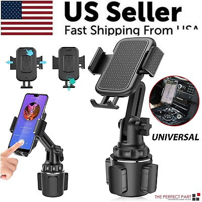 Universal 360° Adjustable Car Mount Cup Stand Cradle Holder For Cell Phone USA $11.49