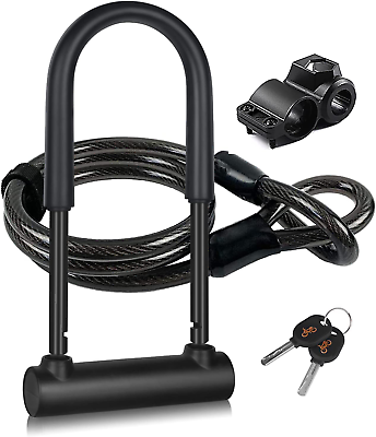 #ad Large Bike Locks Heavy Duty anti Theft.Secure Combination Bike U Lock $39.57