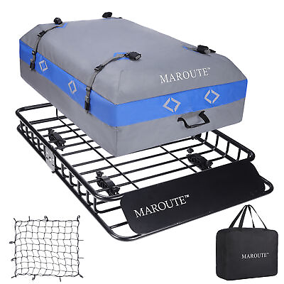 51#x27;#x27; Universal Roof Rack Extension Cargo Car Top Luggage Carrier Basket Holder $121.99