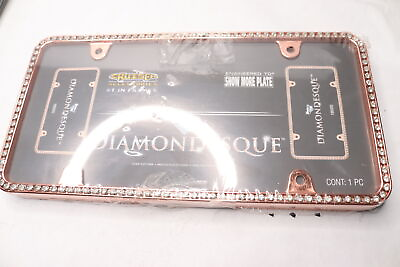 #ad Cruiser Accessories Diamondesque License Plate Frame Rose Gold Clear 18000 $22.38