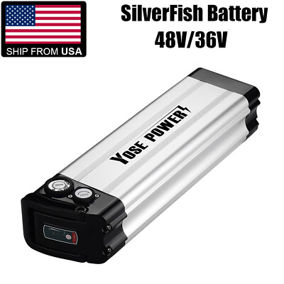 #ad 48V 36V Lithium Battery Silverfish Electric Bike Battery 48V 36V Ebike Battery $219.99