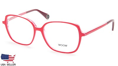 #ad NEW Must Have 2 by WOOW Col 061 FLASHY PINK EYEGLASSES FRAME 54 15 144 B44 Italy $164.99